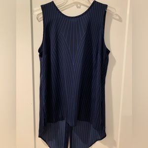 Calvin Klein high-low sleeveless blouse size M